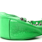 Agneau Arena Le Cagole Shoulder Bag XS Vivid Green