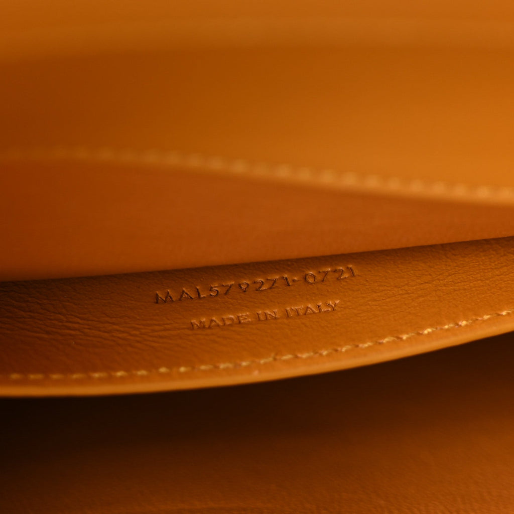 Smooth Calfskin Manhattan Baguette Tangerine