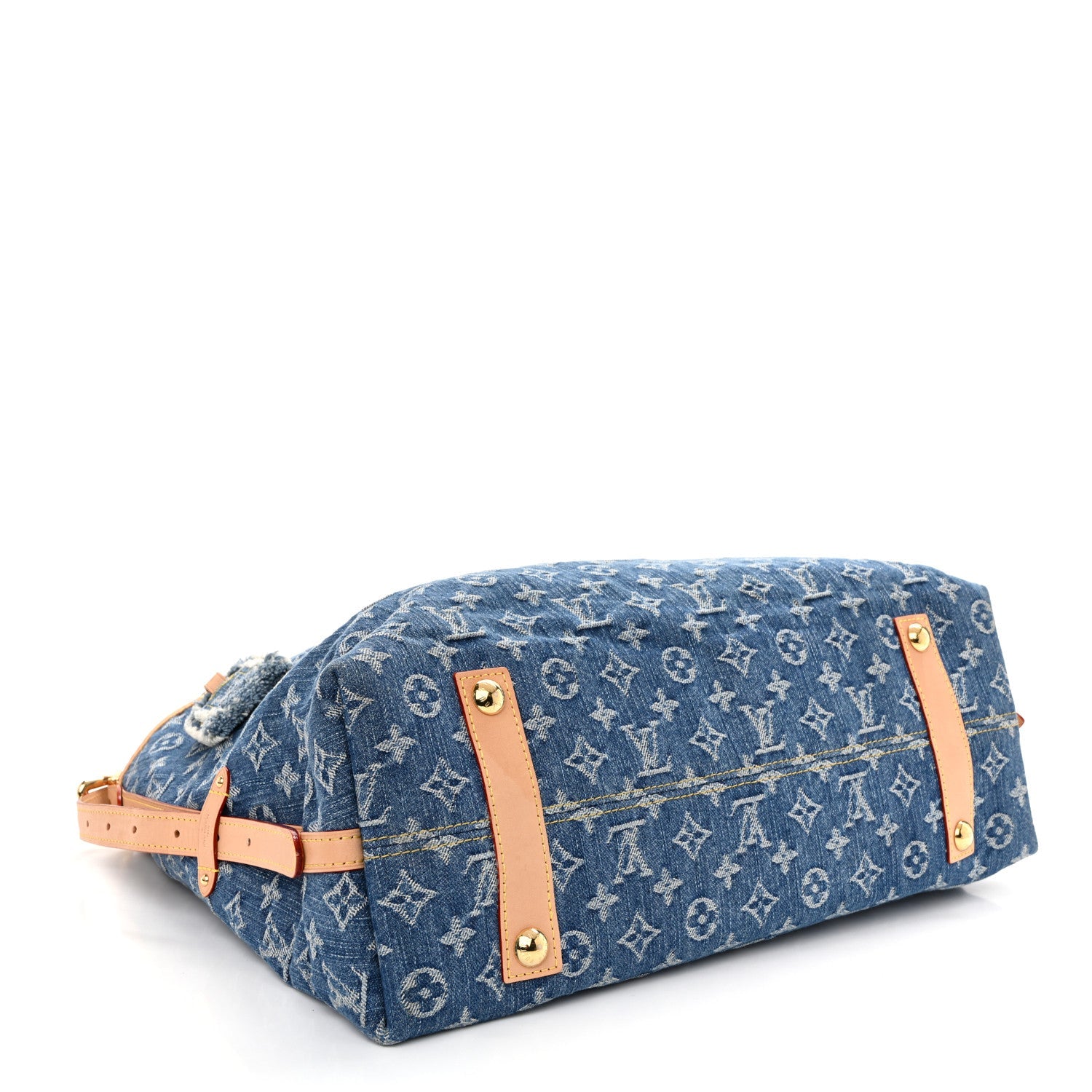 Monogram Denim CarryAll MM Blue