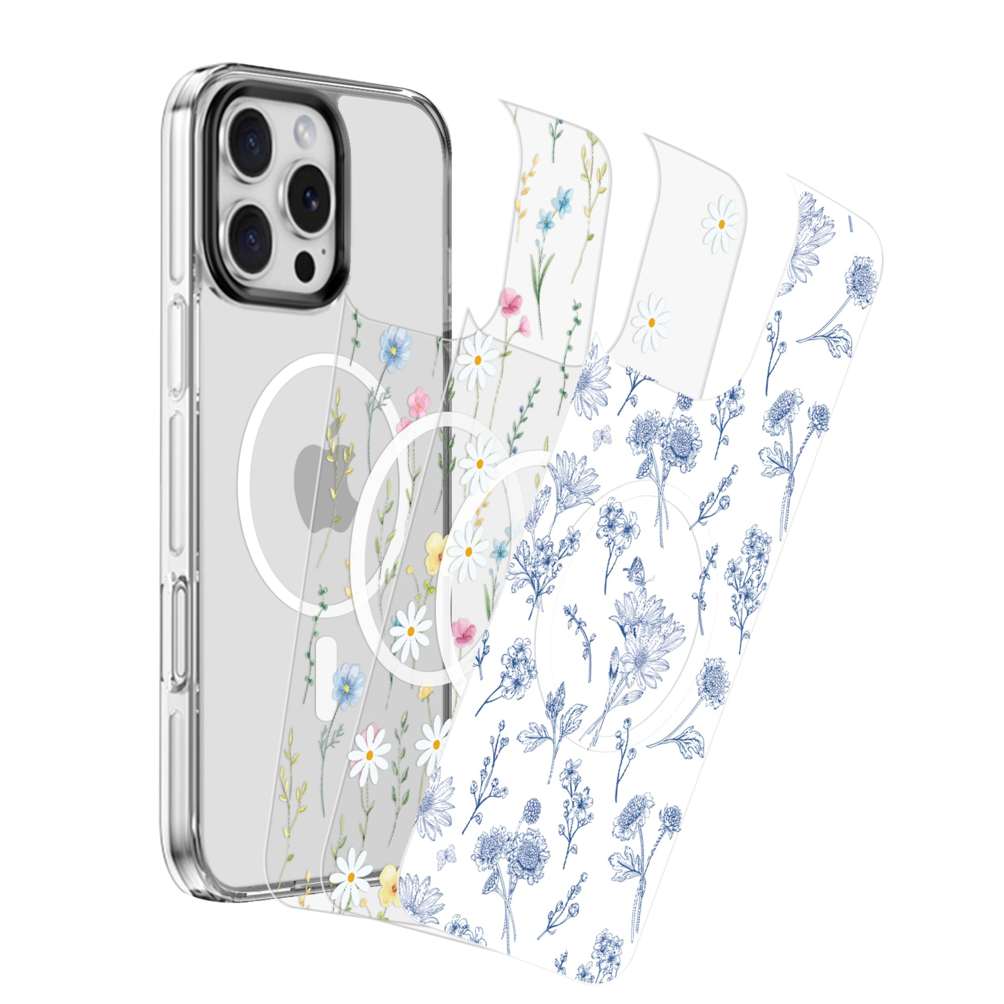 SAHARA - Inspire Series Case with Swappable Floral & Marble Designs - Apple iPhone 16 Pro Max