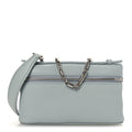 Grained Calfskin Extra Pocket Mini Pouch Minty Breeze