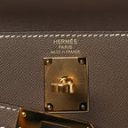 Madame Calfskin Kelly Elan Etoupe