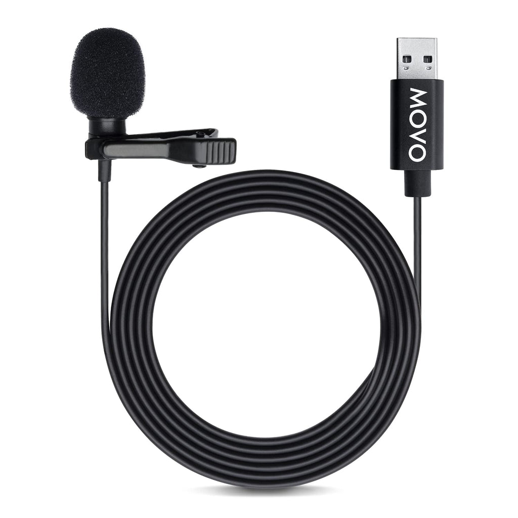 Movo M1 USB Lav Omnidirectional Condenser Mic