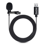 Movo M1 USB Lav Omnidirectional Condenser Mic