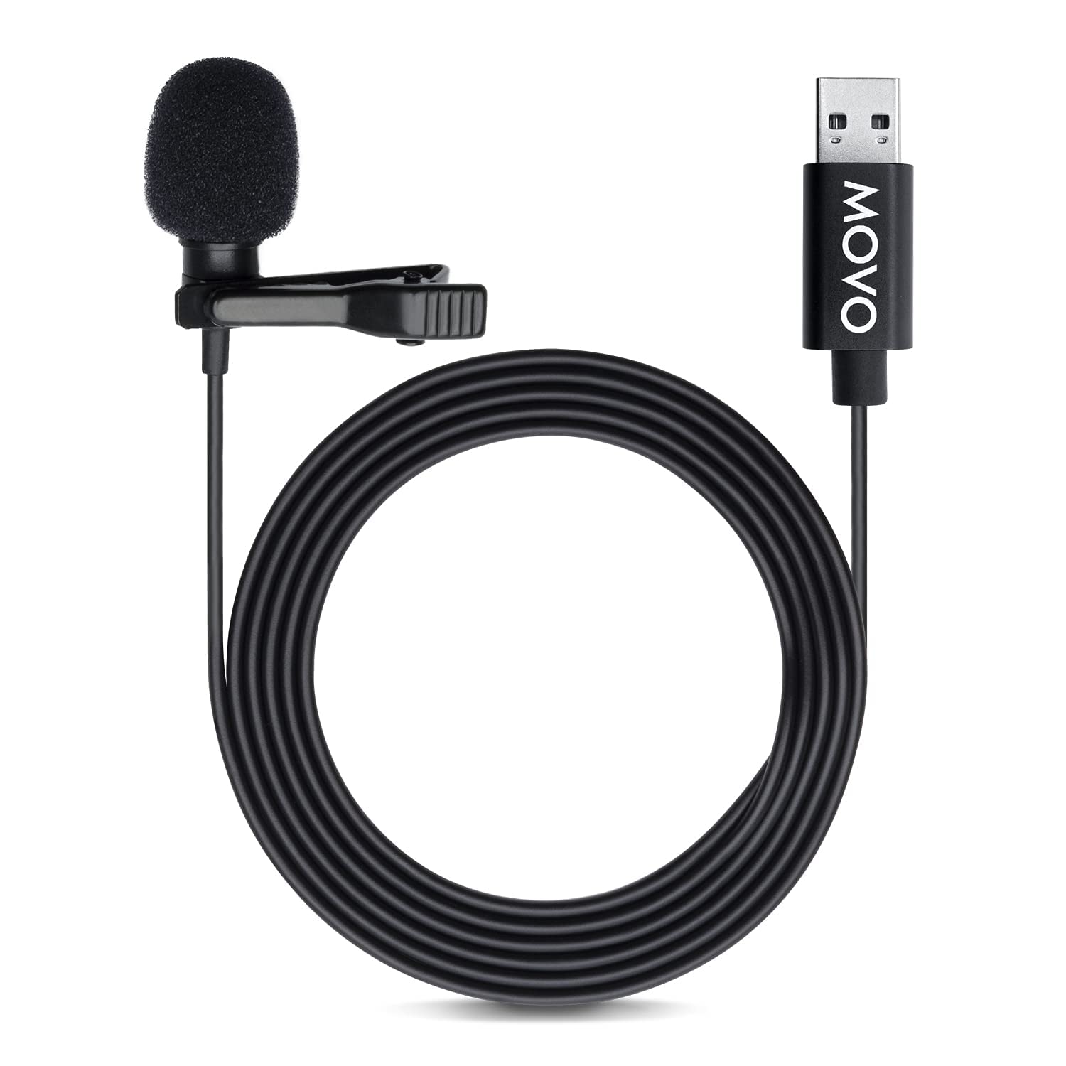 Movo M1 USB Lav Omnidirectional Condenser Mic