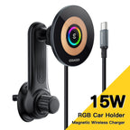 Essager 15W QI Car Wireless Charger Phone Holder Mount For iPhone 14 13 12 Pro Max Wireless Fast Charging Phone Holder Charger