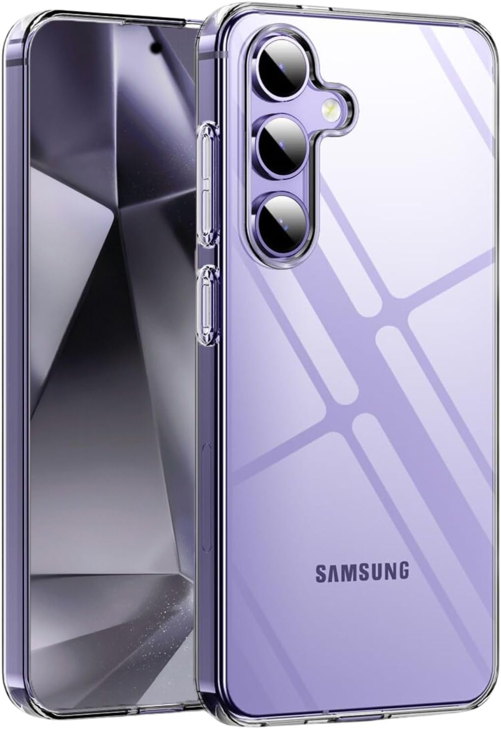 Entronix Case Compatible with Galaxy S25 - [Hard Back] Clear Cover