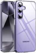 Entronix Case Compatible with Galaxy S24 - [Hard Back] Clear Cover