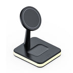 2-In-1 25W Magnetic Wireless Charger Stand Dock For iPhone 14 13 12 Pro Max Mini Apple iWatch 8 Airpods QC3.0 USB Fast Charging Station