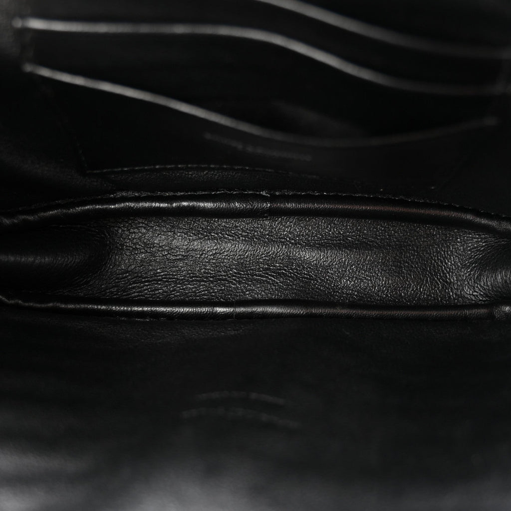 Grain De Poudre Matelasse Monogram Mini Lou Camera Bag Black