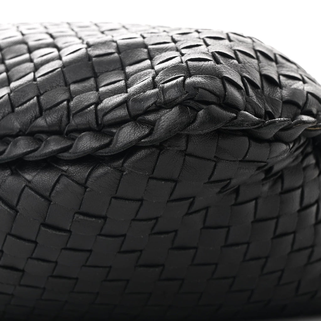 Nappa Intrecciato Medium Veneta Hobo Black