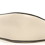 Soft Grainy Calfskin Alltime Shoulder Bag White