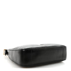 Plunged Lambskin Calypso Mini Hobo Black
