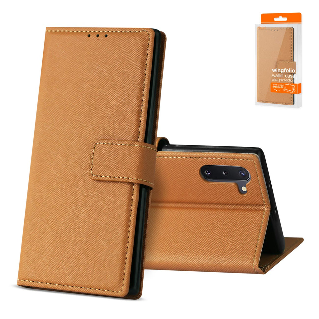 Reiko Samsung Galaxy Note 10 3-In-1 Wallet Case In Brown