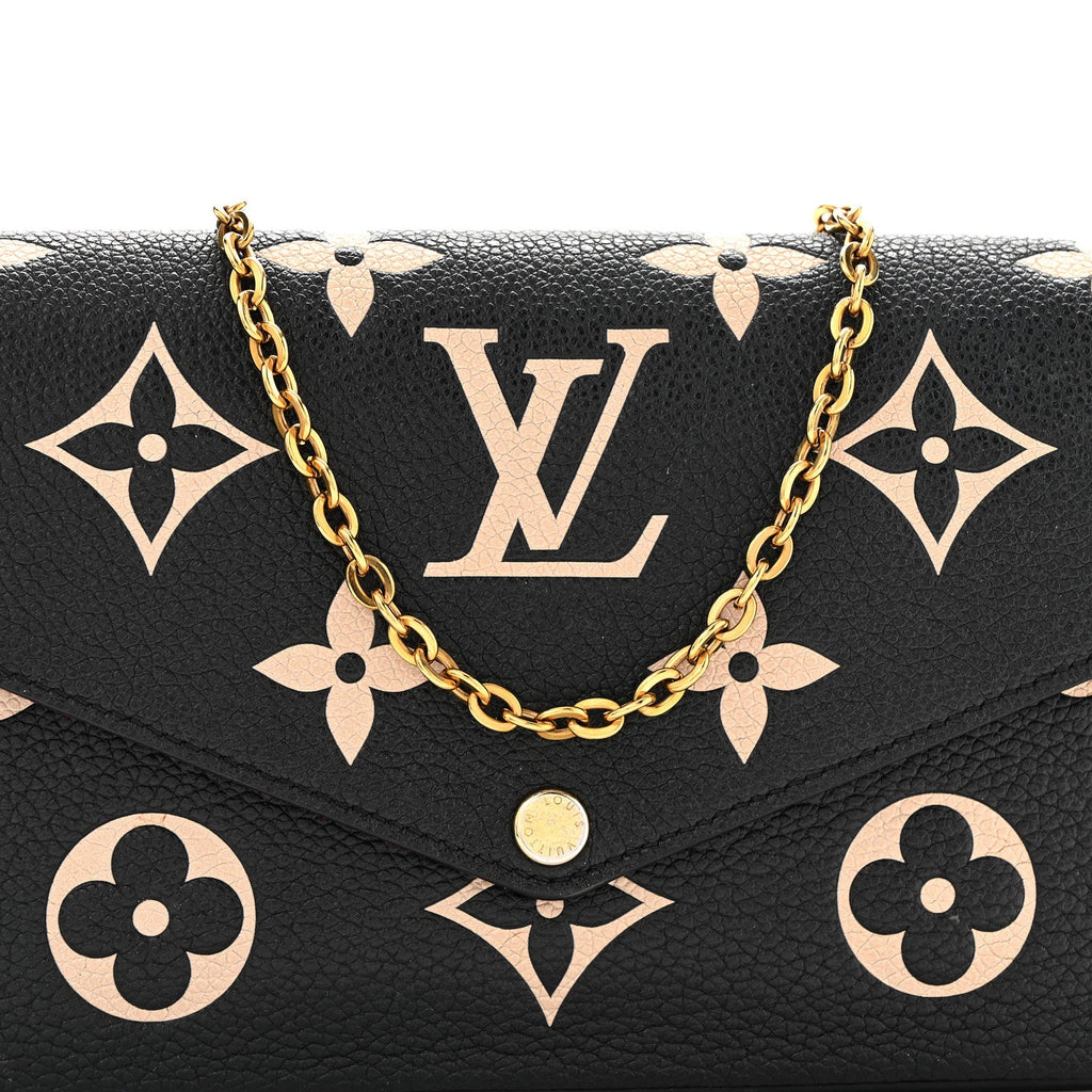 Empreinte Monogram Giant Felicie Pochette Black Beige