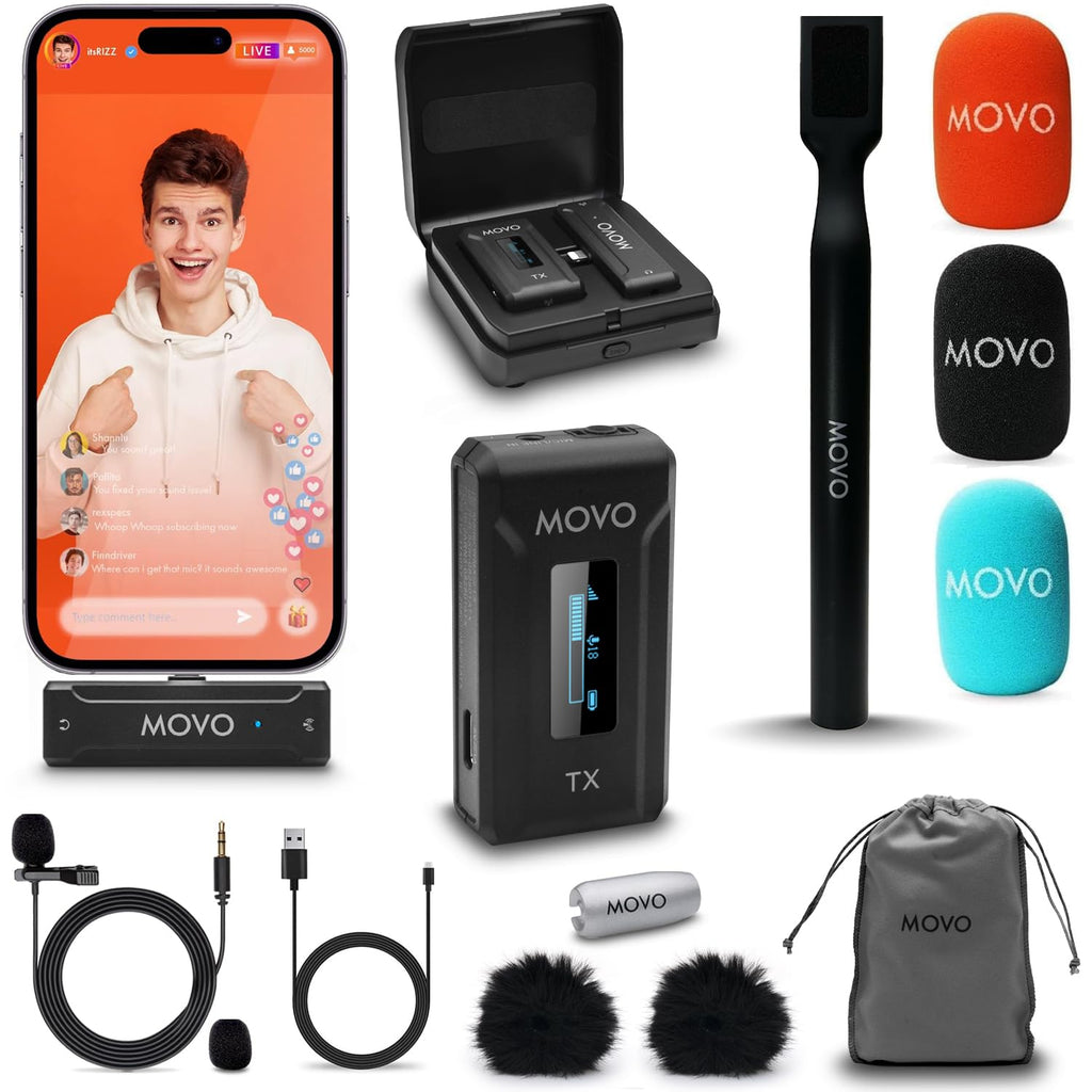 Movo WMX-2-L Wireless Microphone for Lightning