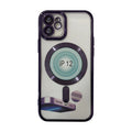 Magnetic Wireless Charging Tpu Bumper Case For Iphone 14 Plus In Purple