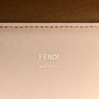 Vitello King Plexiglass Logo Embossed Medium Fendi Sunshine Shopper Tote Poudre