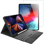SAHARA - Navigate Series Keyboard Folio Case with Tempered Glass Screen - iPad Pro 12.9" (4th, 5th, and 6th Generation)