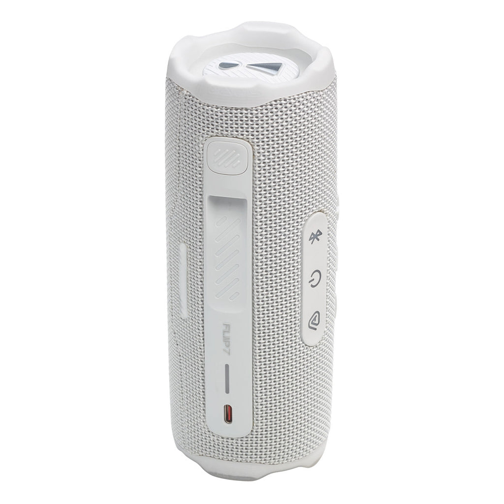 JBL Flip 7 Portable Bluetooth Speaker (White)