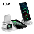 Wireless Charger For IPhone14 13 Fast Charger For Phone Fast Charging Pad For Phone Watch 6 In 1 Charging Dock Station - 10W