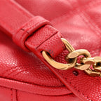 Grain de Poudre Quilted 80's Vanity Bag Rouge Eros