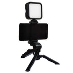 camera with tri-color fill light outdoor mobile phone live shooting self portrait beauty light portable RGB pocket light mini