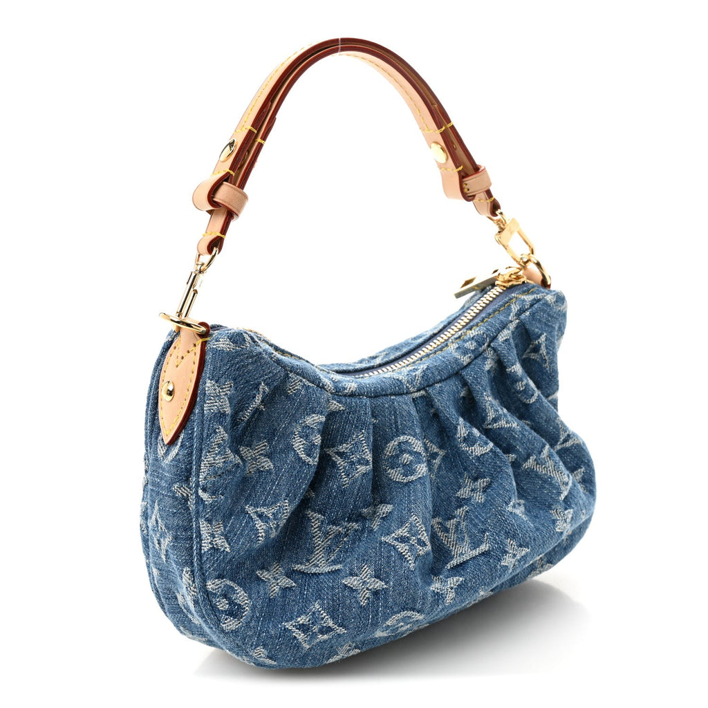Monogram Denim Pochette Valley Blue