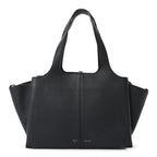 Smooth Calfskin Small Tri-Fold Bag Black