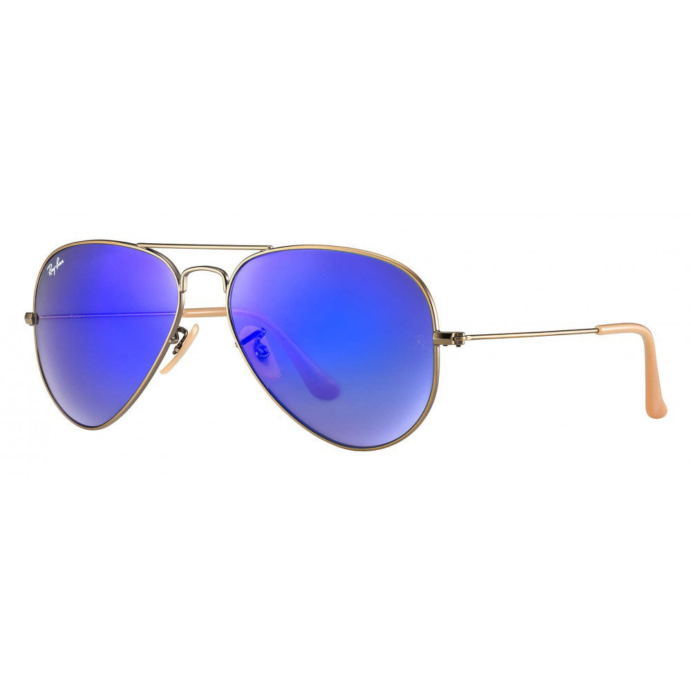 Ray-Ban Aviator Pilot Bronze Blue Mirror Sunglasses RB3025
