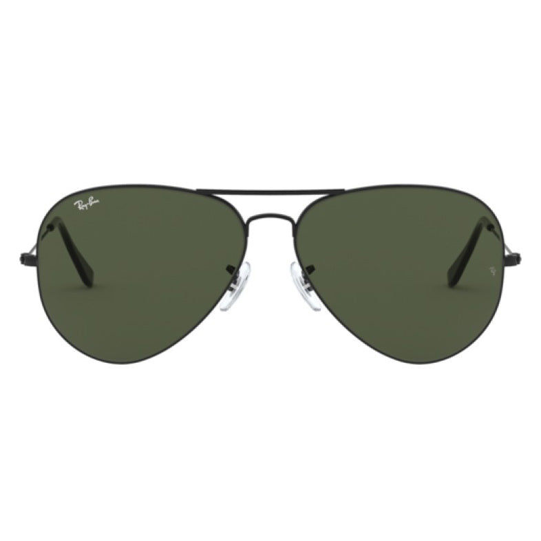 Ray-Ban Aviator Black Green Sunglasses RB3026