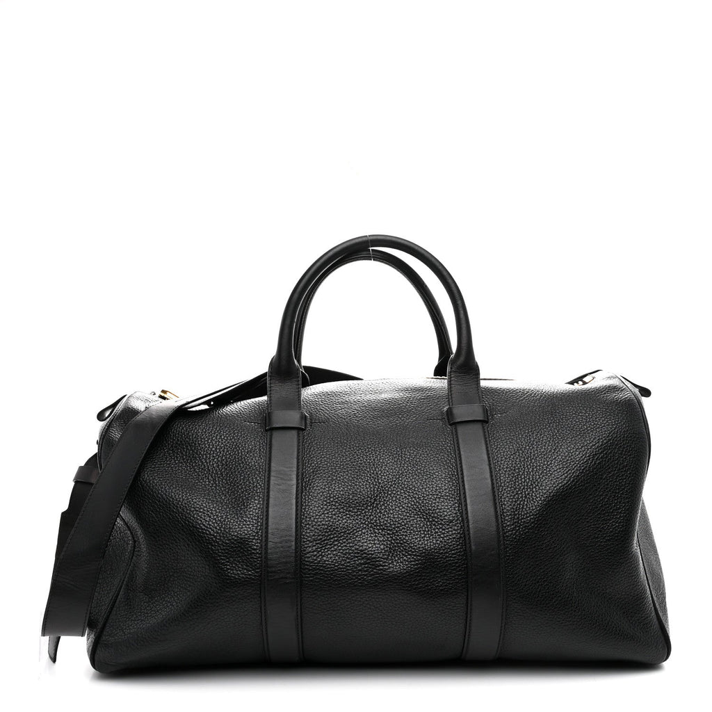 Calfskin Buckley Duffle Bag Black