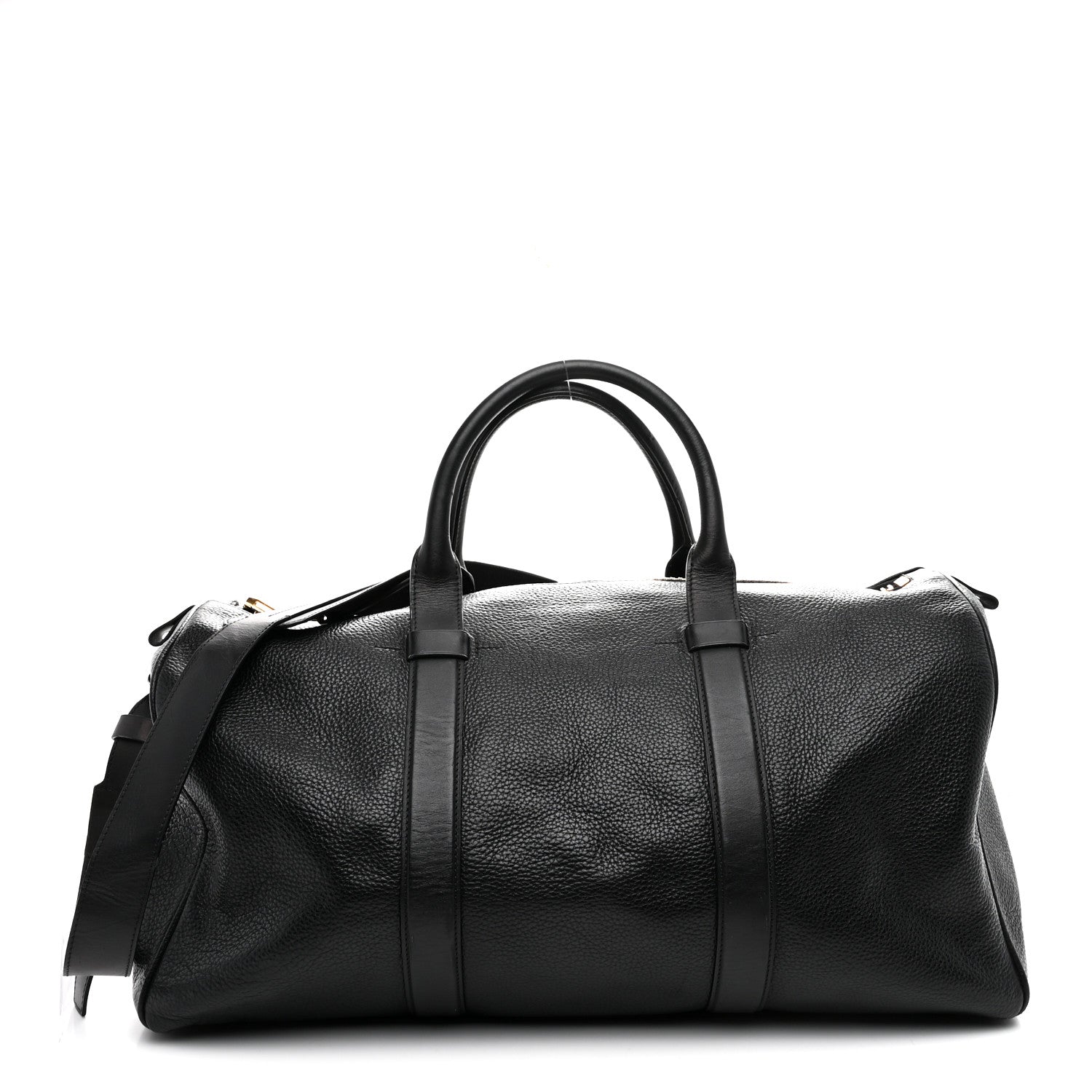 Calfskin Buckley Duffle Bag Black