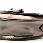 Patent Nova Check Mini Crossbody Bag Pewter