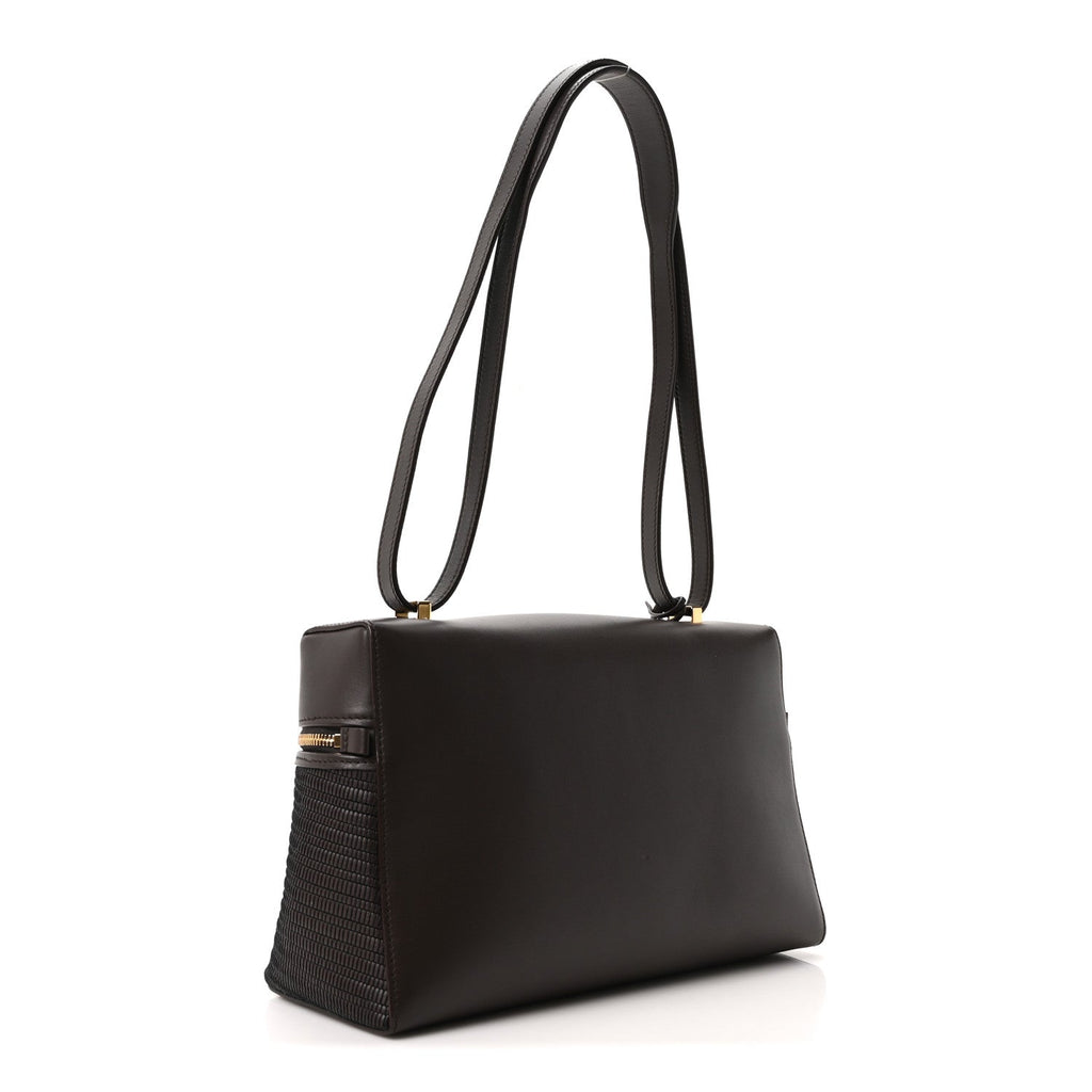 Ox Calfskin Woven Extra Bag L27  Colour Pecora Nera