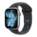 Apple Watch Series 11 46mm GPS Cell Space Gray Case w Black Sport Band MFCA4LW/A