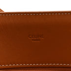 Canvas Calfskin Small Vertical Cabas Natural Tan