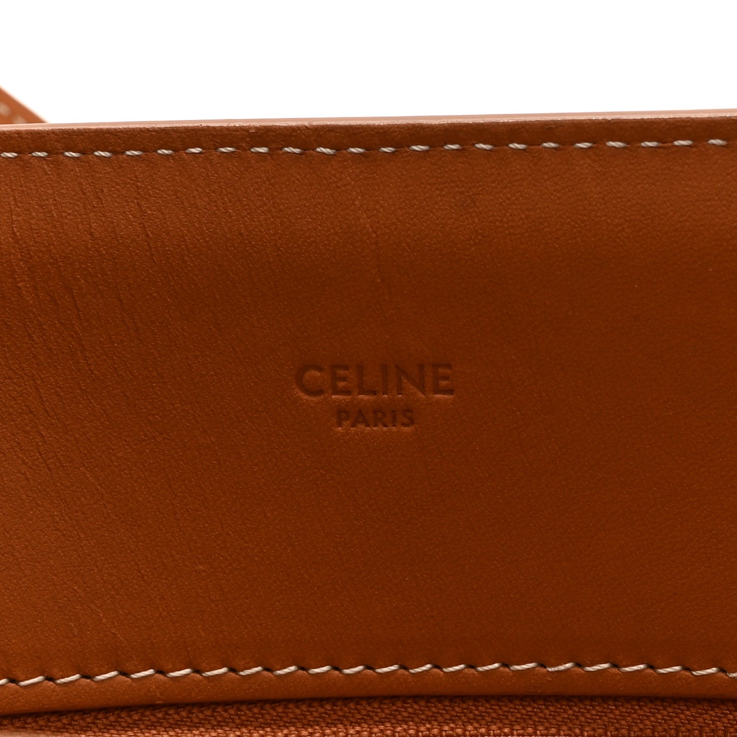 Canvas Calfskin Small Vertical Cabas Natural Tan
