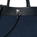 Felt Calfskin Oversized Iris Weekend Bag Midnight