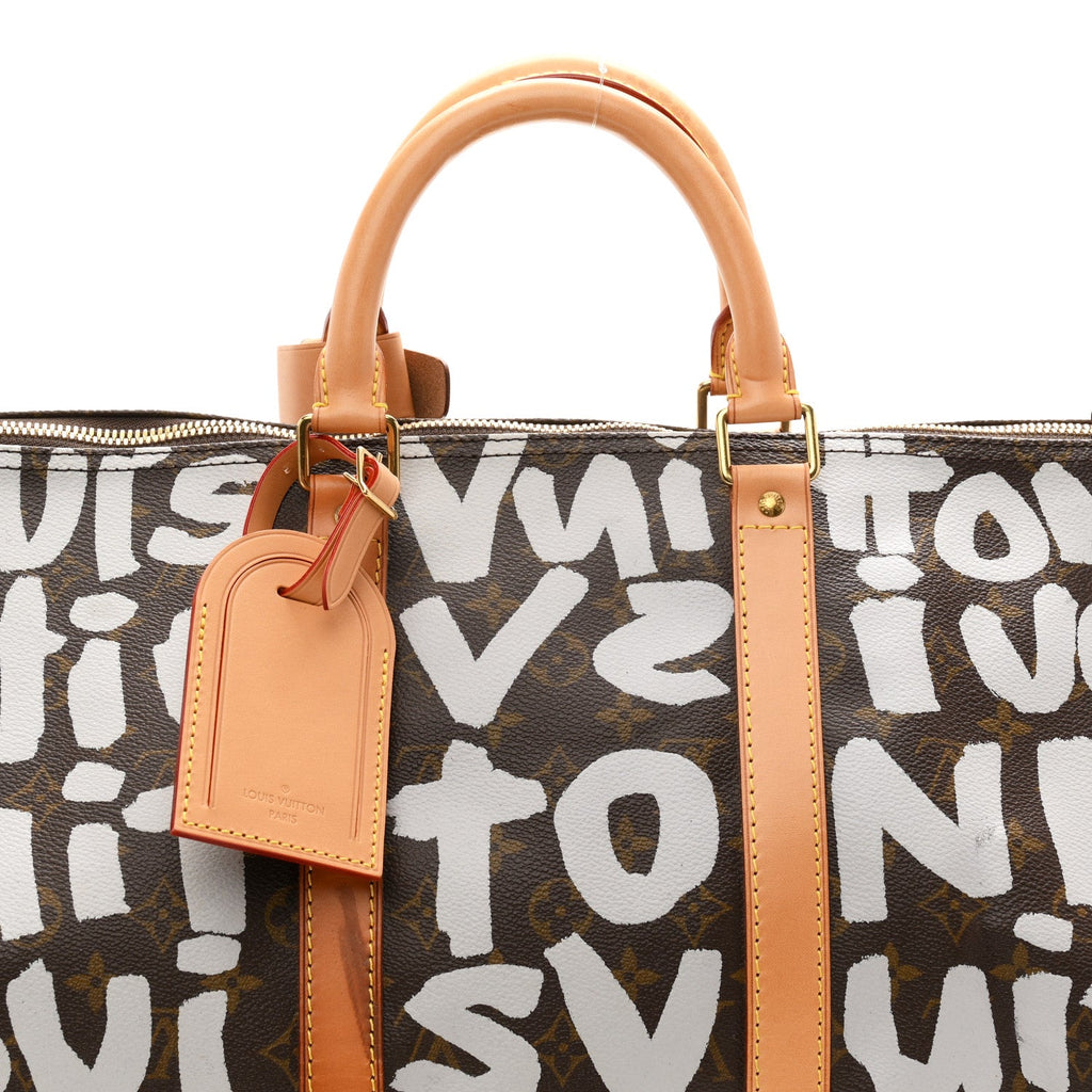 Monogram Graffiti Keepall 50 Silver