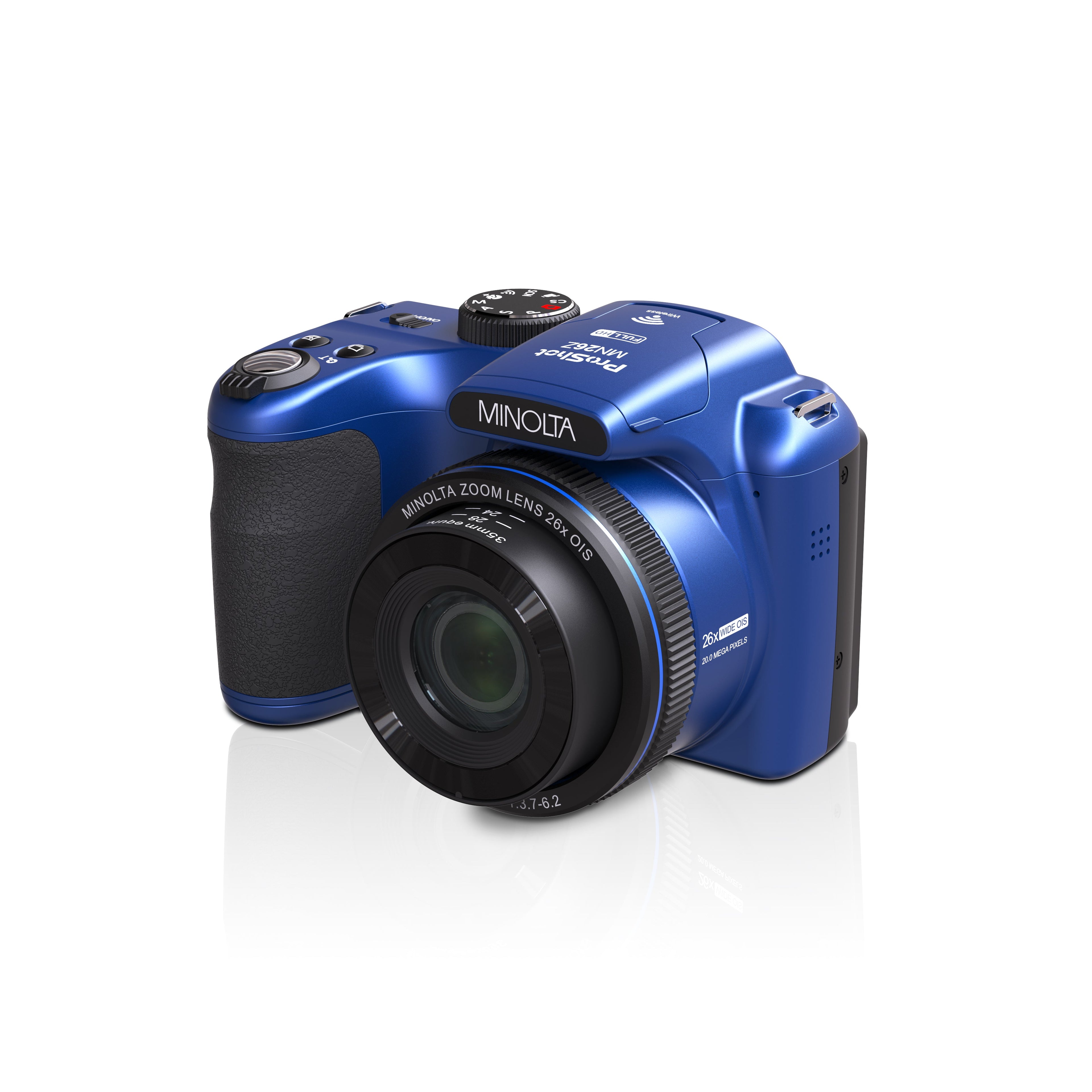 MINOLTA MN26Z ProShot 20 MP / 1080P FHD Bridge Camera w/26x Optical Zoom (Purple)