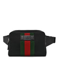 Canvas Web Slim Belt Bag Black