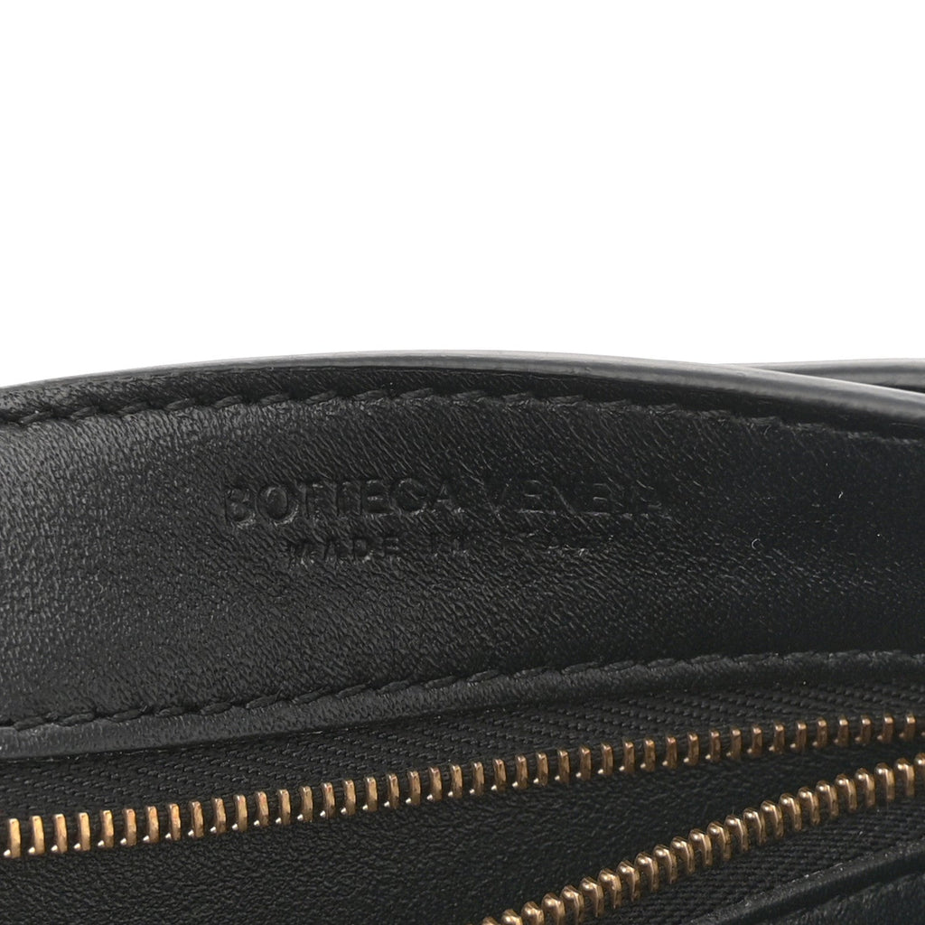 Nappa Intrecciato Small Andiamo With Chain Shoulder Bag Black