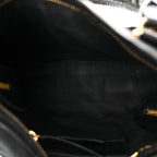 Chevre Gold Metallic Edge Hardware Mini City Black