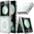 Entronix [Magnetic] Case Compatible with Galaxy Z Flip 6 - [Hard Back] Slim Clear