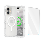 Entronix Bundle Compatible with iPhone 17 - [Magnetic] [Clear] Heavy Duty Case & 1 Clear Screen Protector