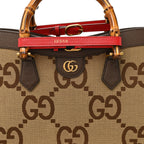 Monogram Jumbo GG Textured Dollar Calfskin  Medium Diana Tote Bag Camel Ebony New Acero Pomegranate Red