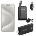 Movo Wireless USB-C Microphone System for Android and iPhone 15 and Up