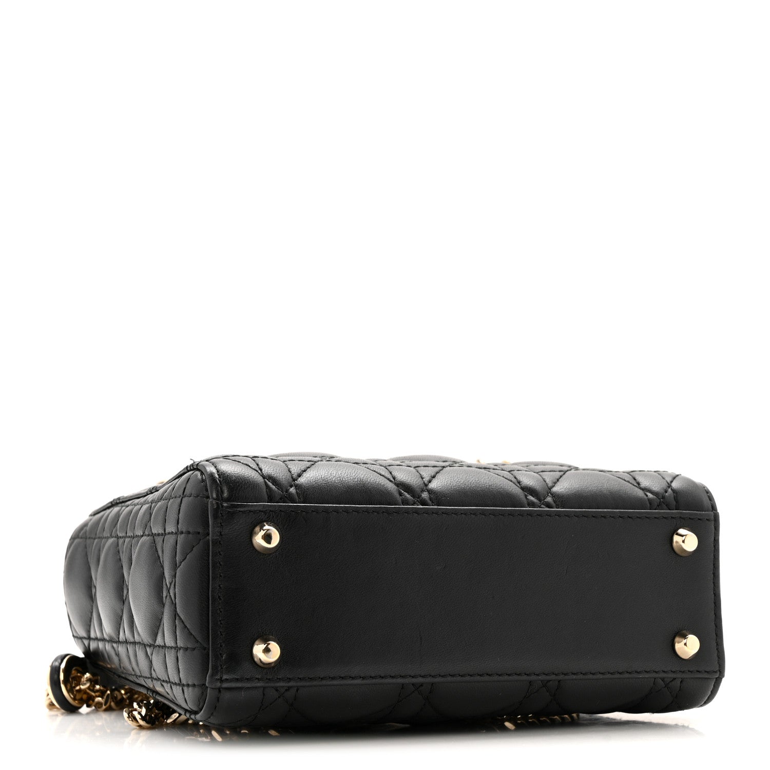 Lambskin Cannage Mini Lady Dior Black