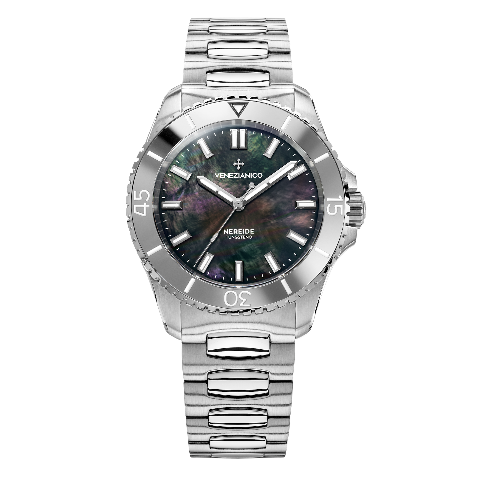 Venezianico Nereide Tungsteno 39 Men’s Grey Automatic Diver Watch